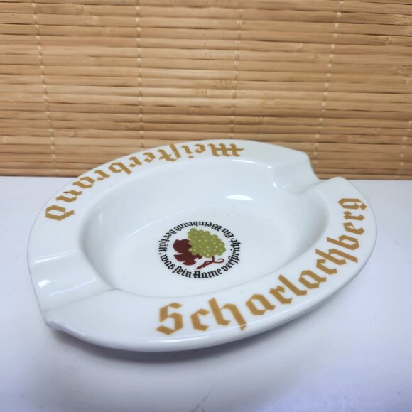 German Ashtray Vintage Scharlachberg Meisterbrand Cigar  Germany Brandy … - Picture 1 of 8